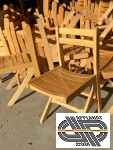 Lot de 47 chaises bois naturel 'appuis sur table'