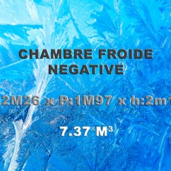 Chambre froide Négative 2,26 x 1,97 x h 2,10m (7,37m3)