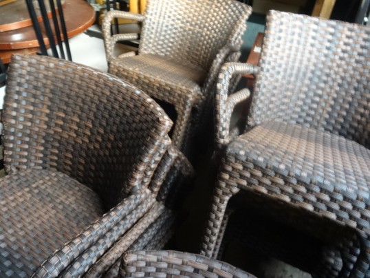 Lot de 16 fauteuils tréssées