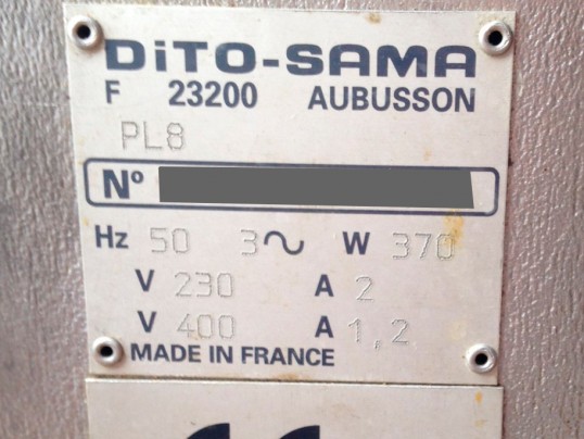 plaque signéalétique Dito Sama PL8