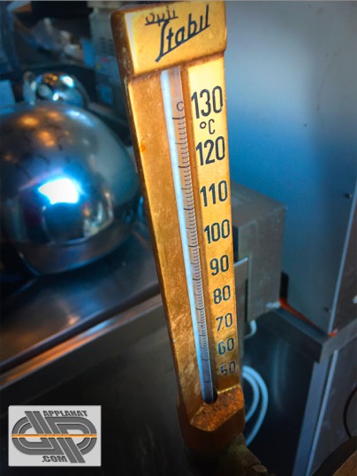 Thermomètre degrès celcius (°C) en laiton pour stérilisateurs autoclaves TECHNA
