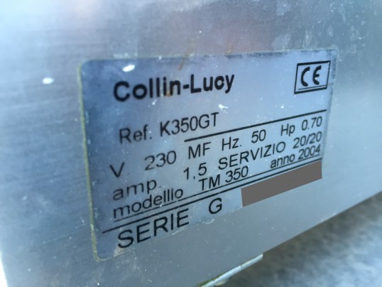 plaques signaletique collin lucy  K350GT