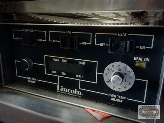 Commandes d'ancien four pizza Lincoln Oven temperature °C °F