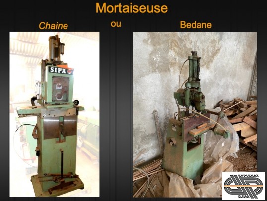 Machine a bois occasion: mortaiseuse a chaine ou bedane