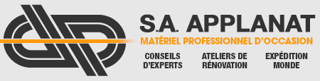 Applanat - Matériel professionnel d'occasion