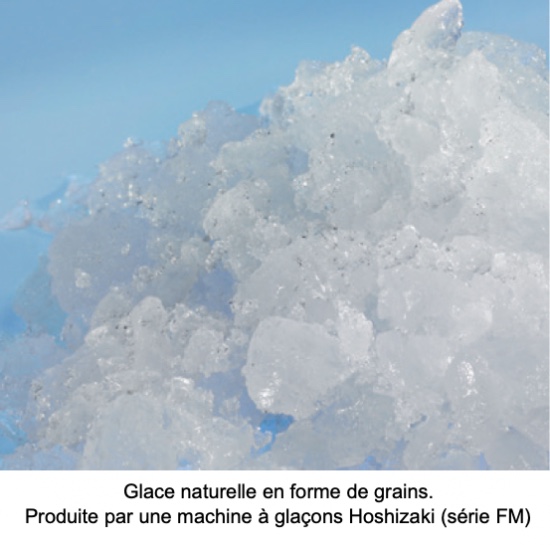 Illustration visuelle de glace naturelle en grain, type écaille 