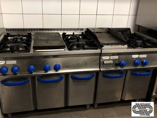 Restaurant Ligne Cuisson Pro Gaz Gamme 700 Tecnoinox Furnotel