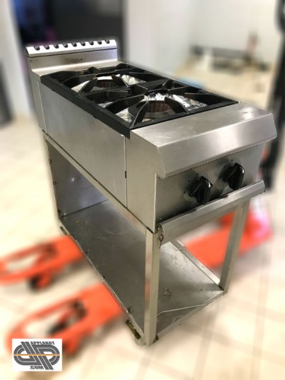 Rechaud Gaz Professionnel 2 Feux Vifs Sur Meuble Inox Occasion Vendu