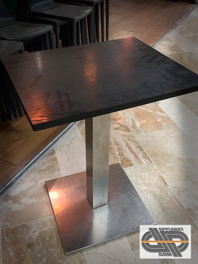 Lot De 12 Tables Bistrot Plateau Wenge 50x60 Occasion Vendu