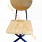 Chaise de collectivité coque bois bleue