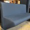 Lot 8 banquettes bleues design avec assises triangle ( 1m50 1m10 & 0m70 )