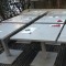 Lot 15 tables metal extérieur couleur ciment