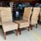 Liquidation lot 48 chaises en rotin de bananier