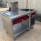 Ens. cuisson pro 2 feux vifs + plancha chrome | 2 modules gaz Charvet PRO 800