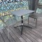 Lot de 58 tables extérieures carrées Pedrali (pieds en acier noir)
