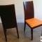 Mobilier CHR : Lot de chaises en bois massif verni avec assise simili cuir (20 pièces minimum)