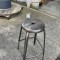 Lot de 19 tabourets de bar métallique - design vintage