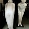 Lot 6 luminaires statues grandeur nature, personnage saluant et souriant
