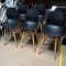 Lot 6 tabourets OSLO noirs