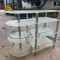 Meuble de bar en verre trempé transparent - démontable