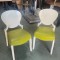 Lot de 8 chaises Silex Queen – coussin verte en simili cuir