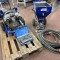 Lot : machine à projeter + compresseur (mono/230V) & accessoires – EUROPRO