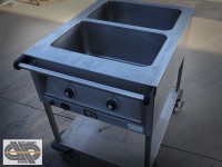 Chariot bain-marie 2 x GN 1/1 - BLANCO - SAW 2