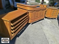 Ensemble mobilier bois massif agencement commerce