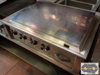 Plaque grill chrome lisse électrique 80 x 60 cm (teppanyaki)