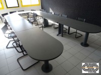 Ensemble de tables de réunion en U – 5m50 x 2m50