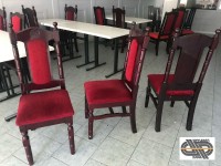 Déco thème Asie : petit lot de 11 chaises de restaurant 