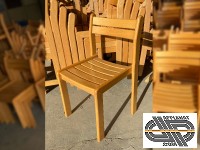 Chaise bois naturel clair | robustes empilables | lot de 10 pièces mini 