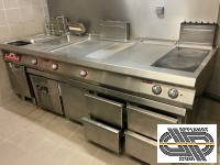 Cuisinière 60X60 4 Gaz Four Elect.Multif Classe A Blanc reglée BUTANE