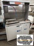 Cabine de détachage avec hotte et double bras inox – Ghidini Eco Cab