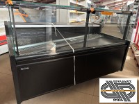 Vitrine 2m00 positive ventilé & réserve | Frigomeccanica Polo Squared « Full Black » 