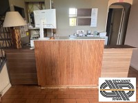 Comptoir accueil & réception bois et granit (2m85) 