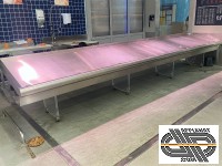 Etal poissonnerie 5m50 - 5m2 utile - service arrière 