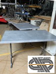 Lot 8 tables bistrot intérieur / extérieur | Plateaux gris Werzalit 110 x 70 cm décors Béton