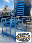 Grandes palettes métalliques à ridelles pliantes (plateau 1m00x1m50)