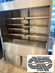 2 Vitrines réfrigérées murales inox libre service 1m51 | marque OCF