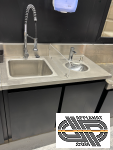 Meuble inox combiné lave-mains + évier sur placard | gamme 650
