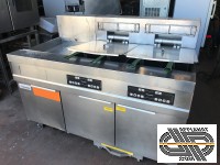 Ligne friteuses électriques haut rendement FRYMASTER ( 80 litres total) + Bac de salage