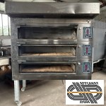 Four électrique 3 étages à sole réfractaire (2,3 m2 de cuisson) • Polin Stratos 2021