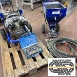 Lot : machine à projeter + compresseur (mono/230V) & accessoires – EUROPRO