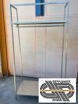 Portant à vêtements haut en inox - hauteur 2m24 