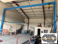 Pont roulant d'atelier ± 10m00 avec palan YALE double chaîne 1 tonne