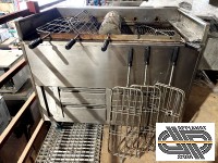 Gril professionnel BBQ charbon pour 5 grilles rotatives