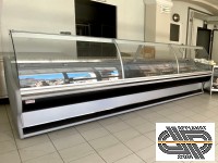Banque réfrigérée : comptoir froid ventilé 3m50 – réserve 4 portes – ZOIN NEPAL