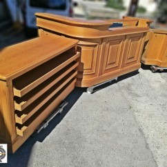 Ensemble mobilier bois massif agencement commerce