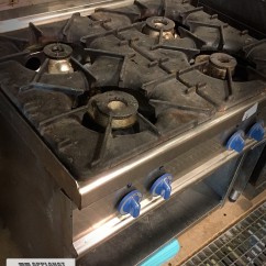 4 feux vifs sur coffre – gamme 70 – EUROCHEF